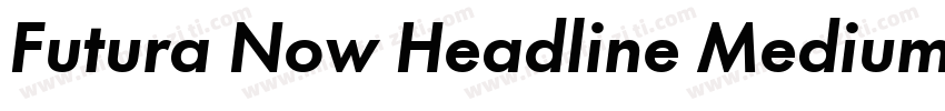 Futura Now Headline Medium字体转换
